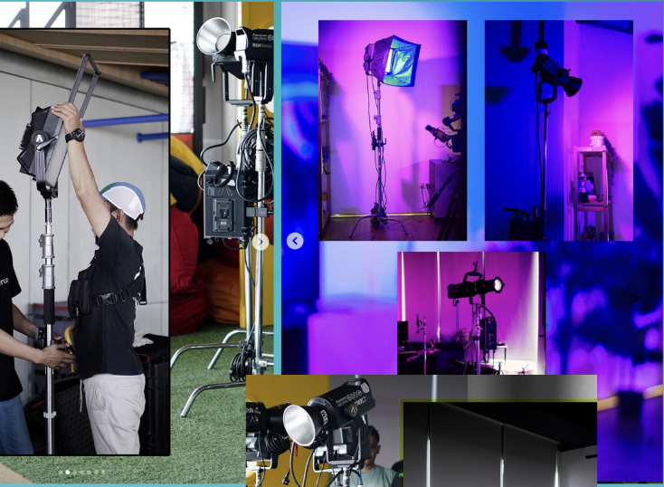 Professional Studio Lighting & Broadcasting Rig