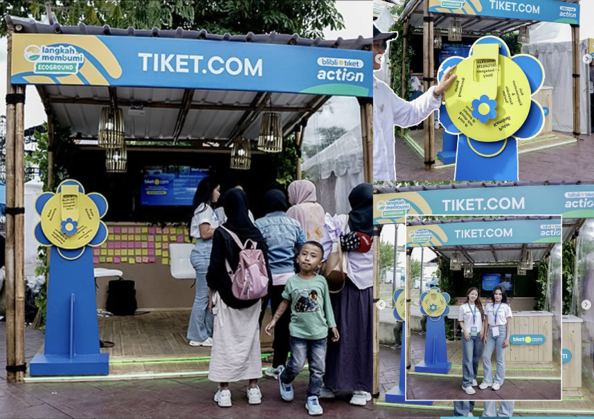 Booth tiket.com "Langkah Membumi ECOGROUND"